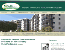 Tablet Screenshot of alliantproperty.com